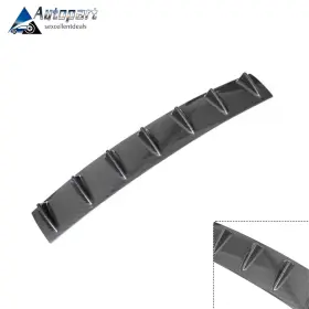 E1619572106cp Autopartsexcellentdeals Shark Fin 7 Carbon Fiber Diffuser Rear Bumper Chassis 33 Inch Abs Universal Bk E1619572106cp Autopartsexcellentdeals Shark Fin 7 Carbon Fiber Diffuser Rear Bumper Chassis 33 Inch Abs Universal Bk