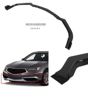 Sun11955601s Autopartsunion For Acura Tlx 2018-2021 Front Bumper Lip Spoiler Glossy Black