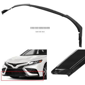 Sun11956201s Autopartsunion Fits 2021 Toyota Camry Trd Se Xse Sport Front Bumper Lip Spoiler Glossy Black