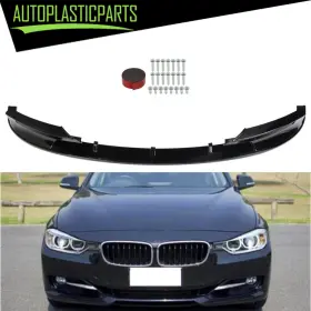 Apc1425067tt Autoplasticparts For Bmw 3 Series F30 328i M Sport 2012-2018 Front Bumper Spoiler Lip Black Set