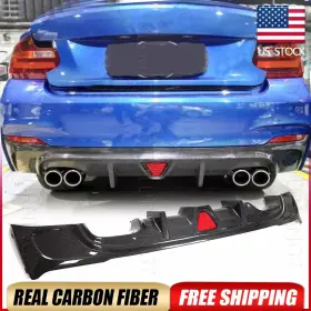 M240i Autoturning7 569806984442 For Bmw F22 F23 M235i M-sport 2014-19 Real Carbon Rear Bumper Diffuser Lip