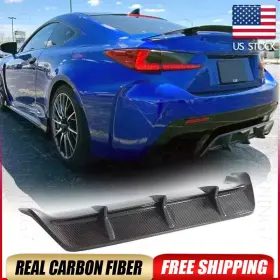 Autoturning7 569806990948 For Lexus Rc F Rc-f Coupe 2015-18 Real Carbon Rear Bumper Diffuser Lip Body Kit