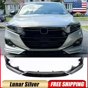 Autoturning7 569807731489 For Honda Accord 2021-22 Lunar Silver Metallic Front Bumper Lip Spoiler Splitter