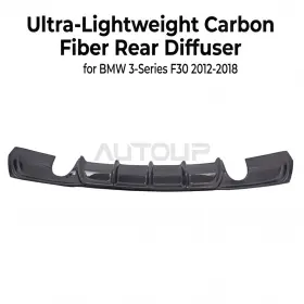 Rs221-f30 Autoup For 12-18 Bmw F30 320i 325i 328i M-sport Real Carbon Fiber Rear Bumper Diffuser