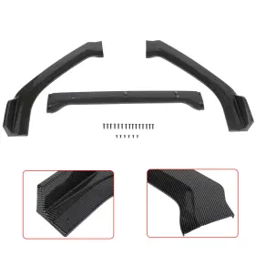 Atd16138601g Autoutdoor 3pc Carbon Look Front Bumper Lip Spoiler Splitter Kit For 19-20 Nissan Altima