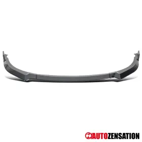 205-stg18gb-142 Autozensation 3pc Fit 2018-2021 Kia Stinger Gt Glossy Black Front Bumper Lip Spoiler Splitter