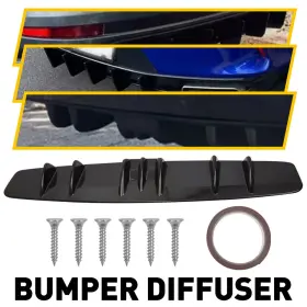 Auxito G35 G37 33 Inch Rear Bumper Diffuser Splitter Spoiler Gloss For Infiniti Sedan Eax