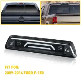 Gwscd-f150-09-14-dg-eer Auxito Led Smoke Third 3rd Brake Light Tail Rear Cargo Lamp For 2009-2014 Ford F-150 Er