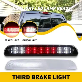 Gwscd-f250-99-16-b-exa Auxito For Ford F250 F350 F450 99-16 Black/smok Led 3rd Third Brake Stop Lamp Light Exa