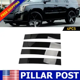 Ito-bzt-69843 Auxito For 2007-2014 Cadillac Escalade Black Pillar Post Door Trim Car Auto Accessories
