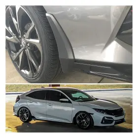 Ito-dnb-19841 Auxito Plastic Mud Flap Splash Guard For 2017-2021 10th Gen Civic Hatchback