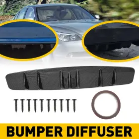 Rlb-33in-txw Auxito For Infiniti G37 Coupe Carbon Rear Diffuser Fiber Bumper Lip Splitter Spoiler T