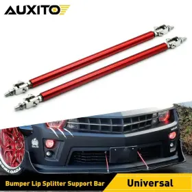 Ww20025ear-1 Auxito Front Bumper Lip Splitter Support Bar Spoiler Strut Rod Tie Adjustable Universal