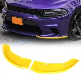 Qp006095 Auxmart Front Bumper Lip Splitter Protector For Dodge Charger Hellcat/srt/scat Pack/gt