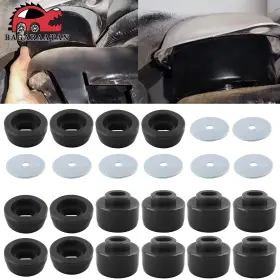 Bus013-bk-b Bagaraatan Black 7-141 Body Mount Bushing Cab Kit For 99-14 Chevy Gmc Sierra 1500 2500 2wd