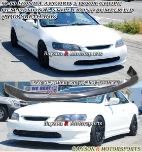 Flip-pu-a98002d-oe-a Baysonr Fits 1998-2000 Honda Accord 2dr Oe Optional Style Front Lip Urethane
