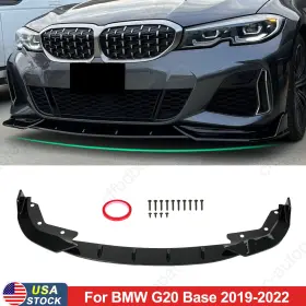 M340i Bdbo 3 G20 G28 2019-2020 For 19-22 Bmw Series M-sport Gloss Black Front Lip Splitter Kit