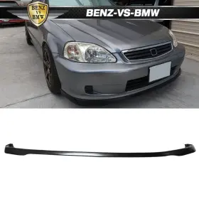 Bnz-blf-hc99sir-pu Benz-vs-bmw Fits 99-00 Honda Civic Front Bumper Lip Jdm Sir Style Spoiler Guard Unpainted Pu