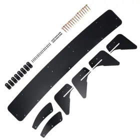 6autsr Bfo Rear Bumper Valance Diffuser For Volkswagen Golf Mk7 Gti 13-20 Black Abs Kit