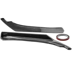 96sebq Bfo 2pcs Black Rear Bumper Side Corner Splitters Aprons Kit For Infiniti Q50 2014-20