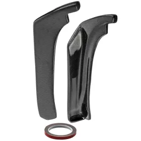 Bezs52 Bfo 2 Pieces Black Rear Bumper Diffuser Splitter Canards For Infiniti Q50 2014-2020