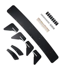 Vfc5w4 Bfo Rear Diffuser Side Splitters For Vw Golf Mk7 Gti 2013-2020 Black Abs Bumper Lip