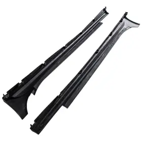 Xq4cgy Bfo 2pcs Side Skirt Extension Carbon Fiber Kit For Maserati Ghibli And Q4 2014-2016