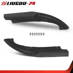 Big436265 Big-wheel Fit For 2016-2021 Honda Civic Rear Bumper Side Skirt Lip Splitter Left And Right
