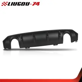 Big682637 Big-wheel Black Dual Exhaust Rear Bumper Diffuser Fit For Honda Civic 4dr Sedan 2016-2021