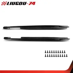 Big962561 Big-wheel Fit For 2020-2025 Bmw G06 X6 M Sport Side Skirts Rocker Panel Glossy Black 1pair
