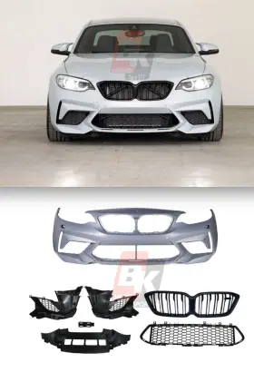Bk-motorsport Bkm M2 F87 Cs Fb Style Upgrade Front Bumper Set Fits Bmw Series