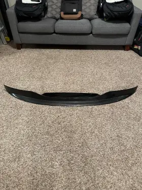 Blk-e46m3-acfl-cf Blk Blk-e46m3-acfl-cf#blk1fl Ac Type Front Lip Carbon Fiber Fit 2001 2002 2003 2004 2005 2006 Bmw E46 M3 Only