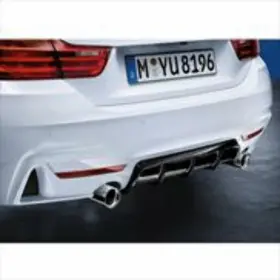 51192334543 Bmw New Genuine Rear Diffusor Matt Black 2014-2020 Oe