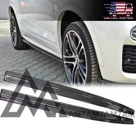 Am7-01-max02f26mt-001 Bmw Max Style Carbon Fiber Side Skirts For 2014 2015 2016 2017 F26 X4 M Sport