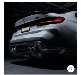Rscbmw3019-m3 Bmw G80 M3 Rear Diffuser Carbon Fiber And Clam She Ll