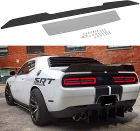 Bonbo 641197111843 Rear Wickerbill Spoiler Fits For Dodge Challenger 2008-2014 Srt Black