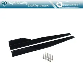 Bmp16646212it Brakemotorparts Universal Black 31 Inch X 4 Side Skirt Rocker Splitters Winglet Canard Diffuser