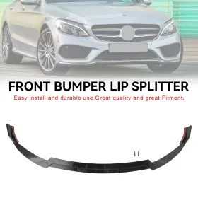 C207-a085-a Bruce&shark Front Splitter Lip Fit Mercedes Benz C-class W205 C205 2019-2021 Brabus Style #9
