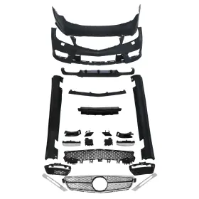 C207-b015-a Bruce&shark Front Rear Bumper Body Kit Fit Mercedes Benz W204 2012-14 Upgrade C63 Style