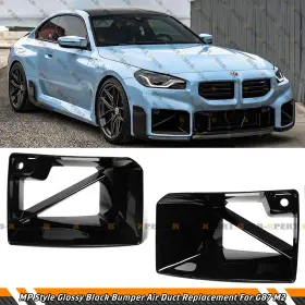 Bulbxpert G87 M2 2 For 23-25 Bmw Mp Style Gloss Black Front Bumper Air Duct Vent Replacement