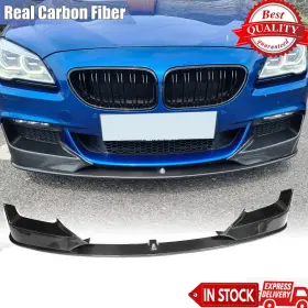 Hd004 Car-discover For Bmw 6 Series F06 F12 F13 650i M-sport Real Carbon Front Bumper Lip Splitters