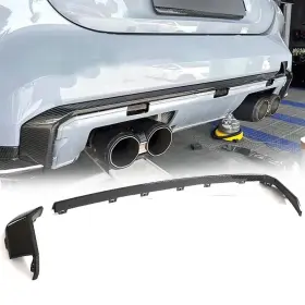 Kf644 Car-discover For Bmw G80 M3 G82 G83 M4 2021 Dry Carbon Rear Bumper Diffuser Lip Trim Replace