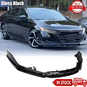 Yofer081521 Car-discover Fit For Honda Accord 2021-2022 Yofer Gloss Black Front Bumper Lip Lower Splitter