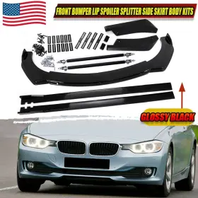 At19056804 Car-wholesale2019 Gloss Black Front Bumper Lip Spoiler And Side Skirt For Vw Golf Mk7.5gti Gtd 14pcs