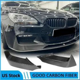 Carbon-autoparts 8 569807436711 For Bmw F06 F12 F13 M-sport 2012-19 Real Front Bumper Lip Splitters Fins