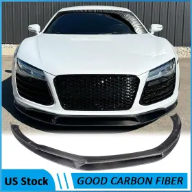 Carbon-autoparts 8 569807723118 For Audi R8 Gt V8 V10 2008-2015 Real Front Bumper Lip Spoiler Splitter