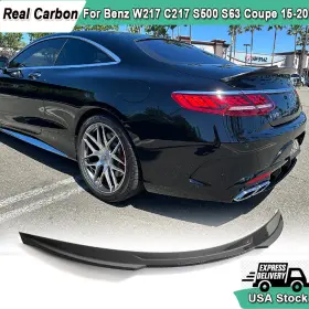 Wzy013 Carbon-discovery Real Rear Trunk Spoiler Wing For Benz W217 C217 S500 S550 S63 Coupe 15-20