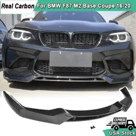 Xm219 Carbon-discovery For Bmw F87 M2 Coupe 2016-20 Real Front Bumper Lip Lower Spoiler Splitter