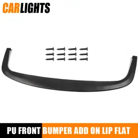C-02esw0006abk Carlights Universal 67.00 Inch L Front Bumper Lip Chin Splitter Polypropylene Under Panel New