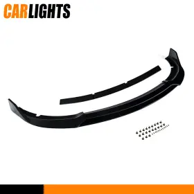 C-02esw3714bbk Carlights 4pcs Front Bumper Lip Gloss Black Fit For 15-20 Dodge Charger Srt Sedan 4dr Pp